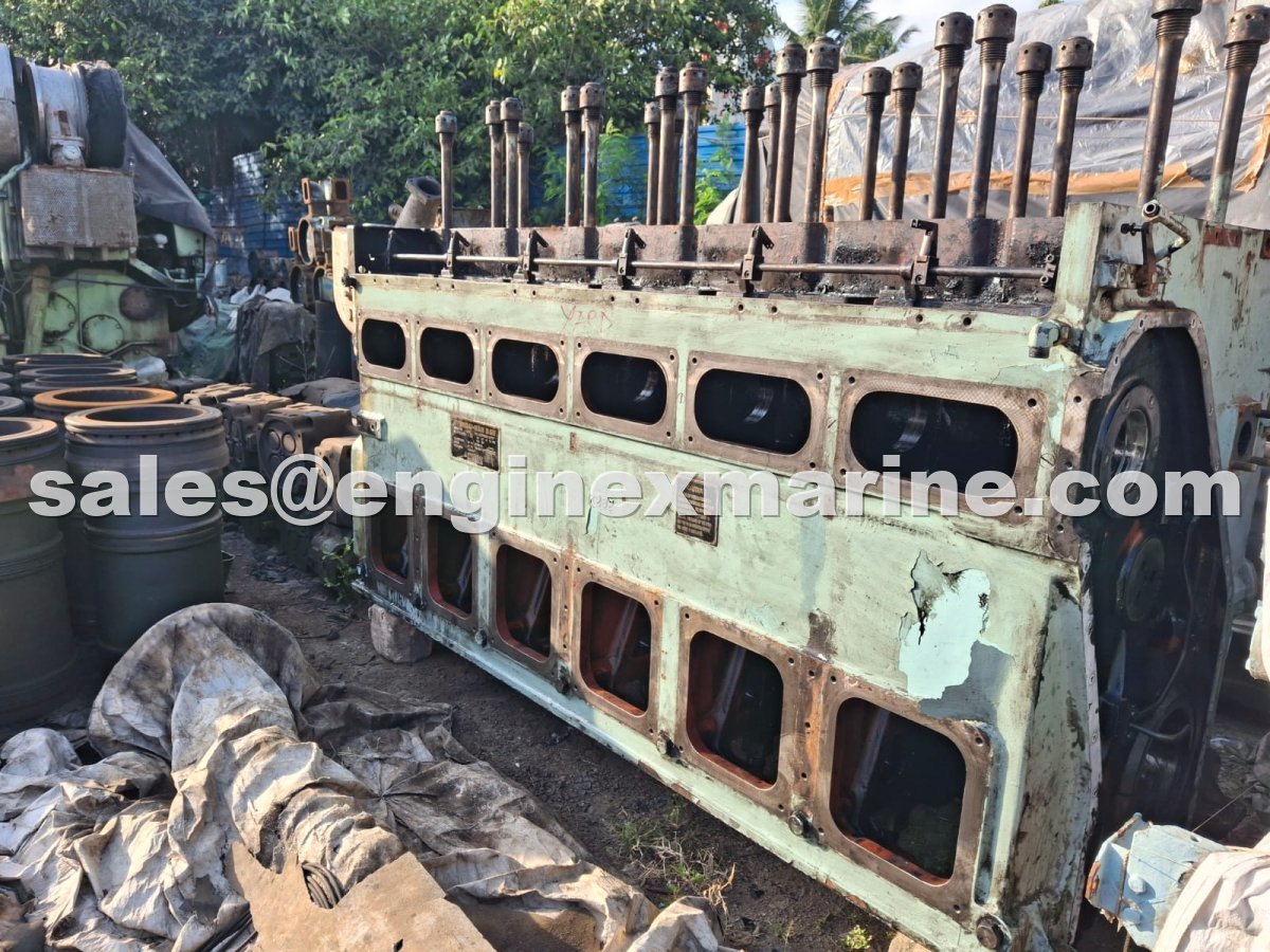 MAN B&amp;W – 8L23/30 – 8L23/30H – CYLINDER BLOCK – ENGINE FRAME