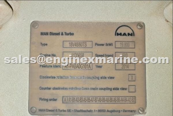 MAN B&W – 9L48/60 – PROPULSION ENGINE
