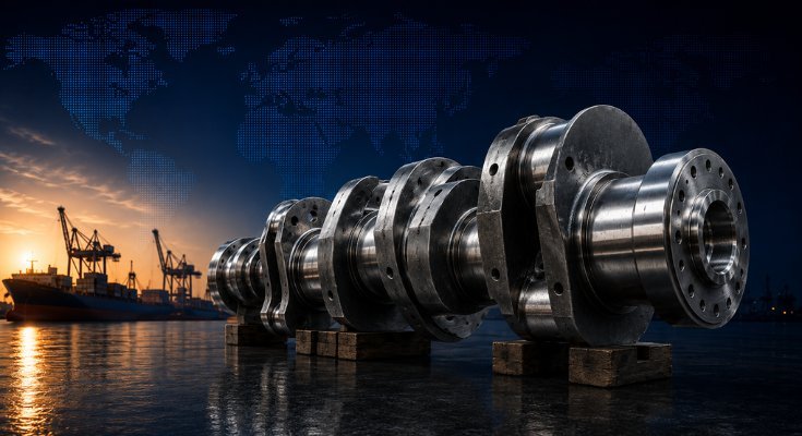 Marine Engine Crankshaft
