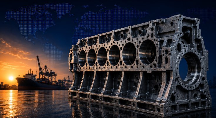 Marine Engine Block & Engine Frame